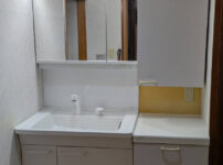 洗面化粧台施工後