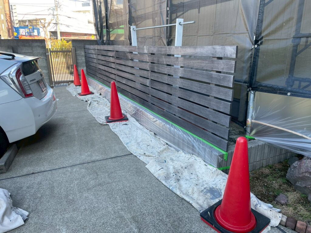 フェンス施工前