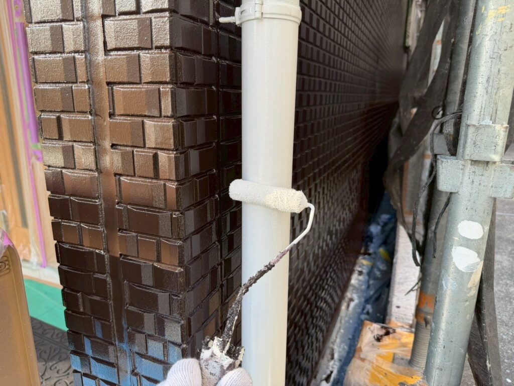 雨樋上塗り2回目
