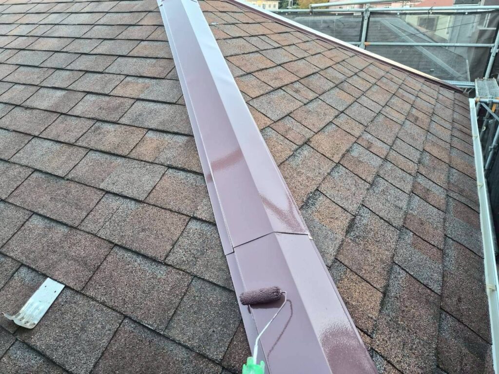 棟板金上塗り