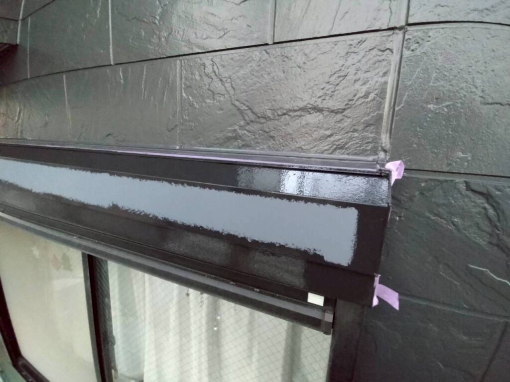 シャッターボックス中塗り