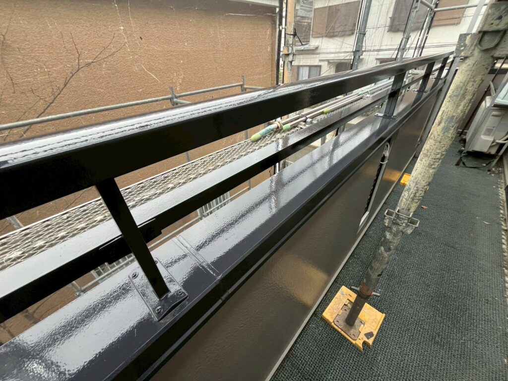 ベランダ手すり施工完了