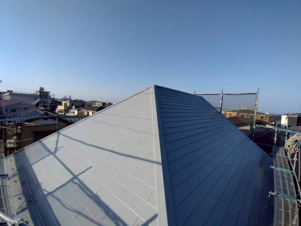 屋根施工完了