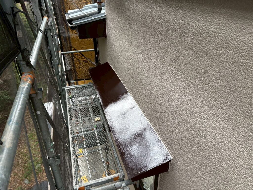 霧よけ庇施工完了