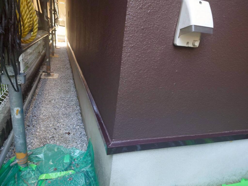 水切り施工完了