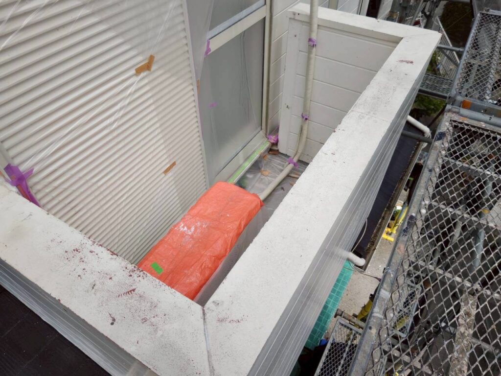 ベランダ手すり施工前