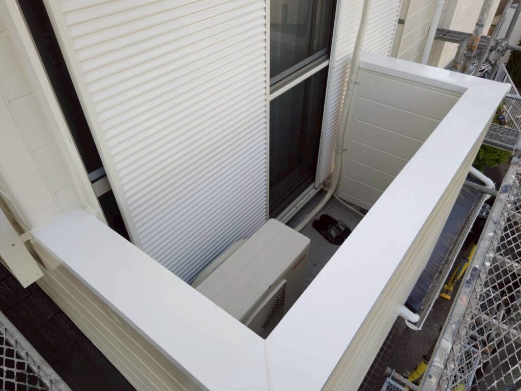 ベランダ手すり施工完了