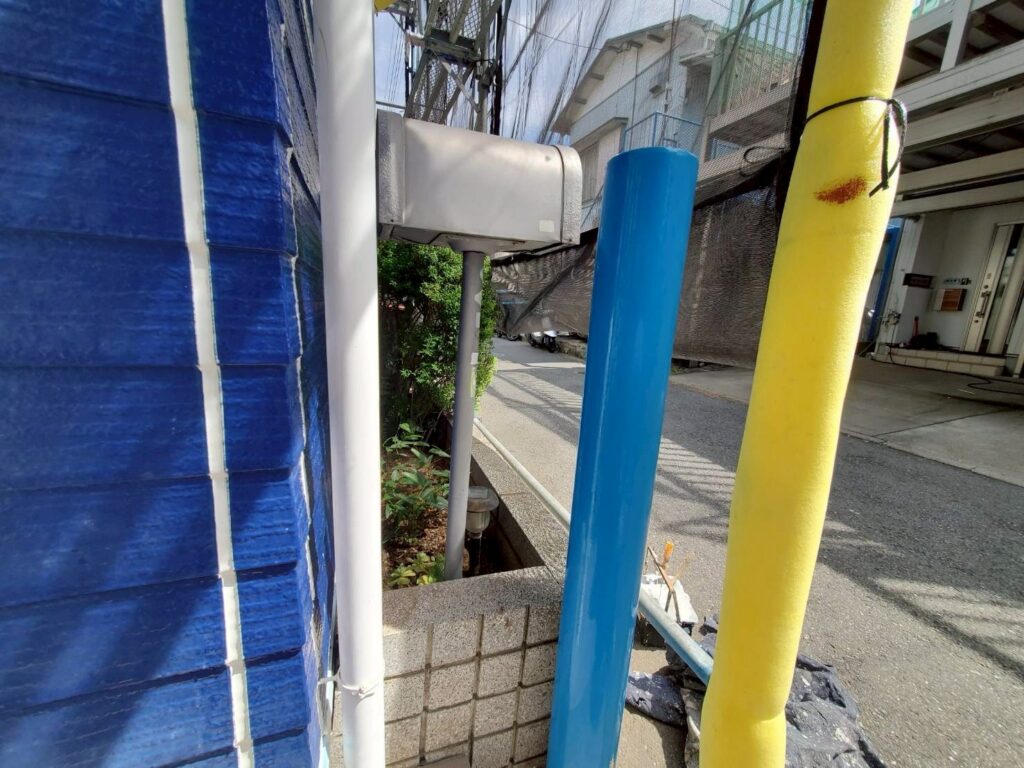 門柱施工前
