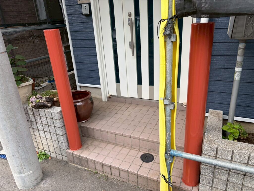 門柱施工完了