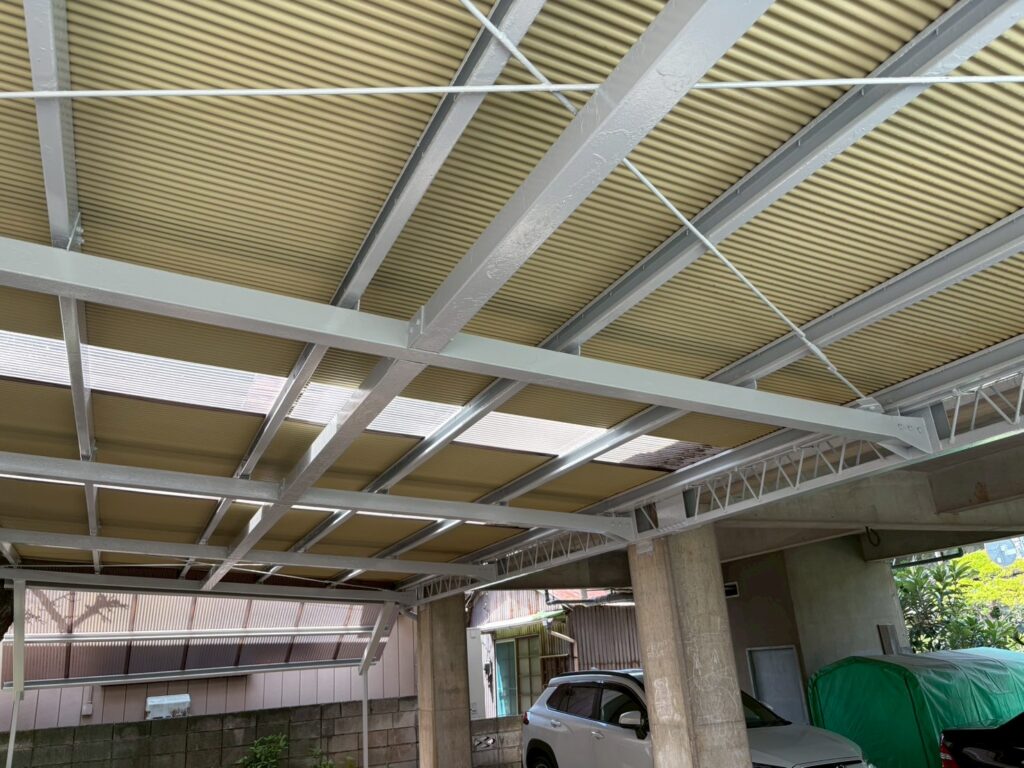 バルコニー天井施工完了
