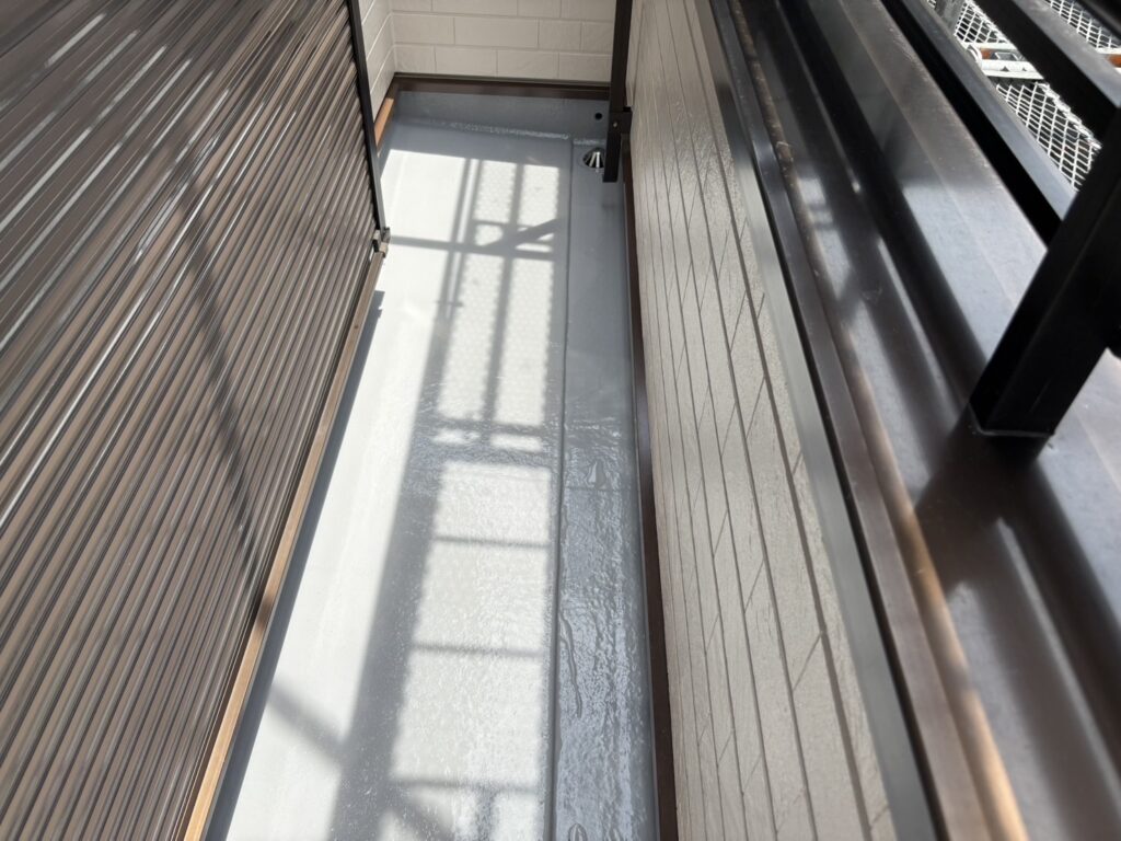 ベランダ防水施工完了