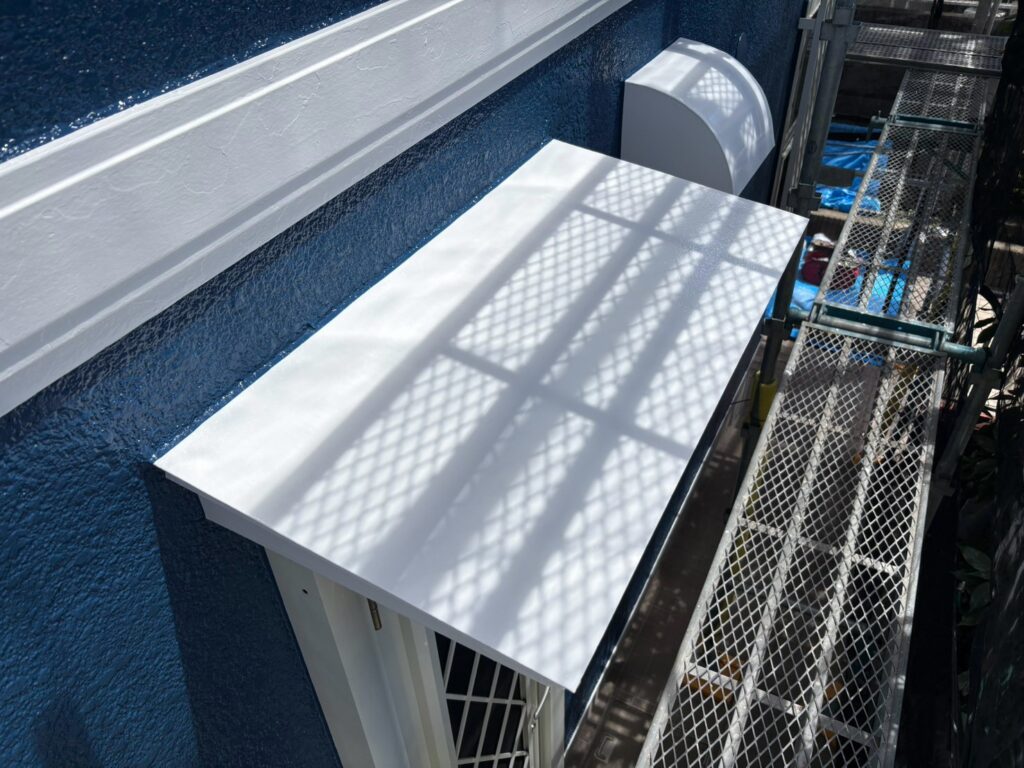霧よけ庇施工完了