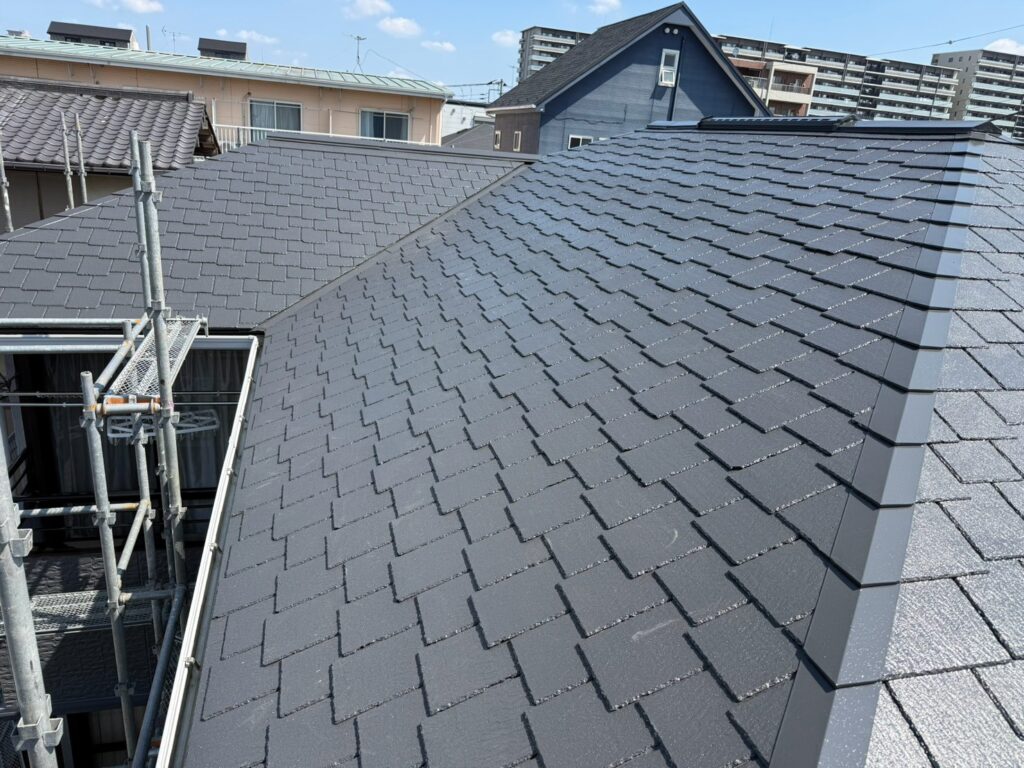 屋根施工完了