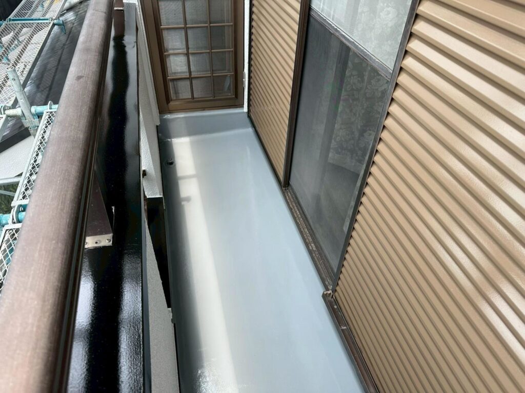 ベランダ防水施工完了