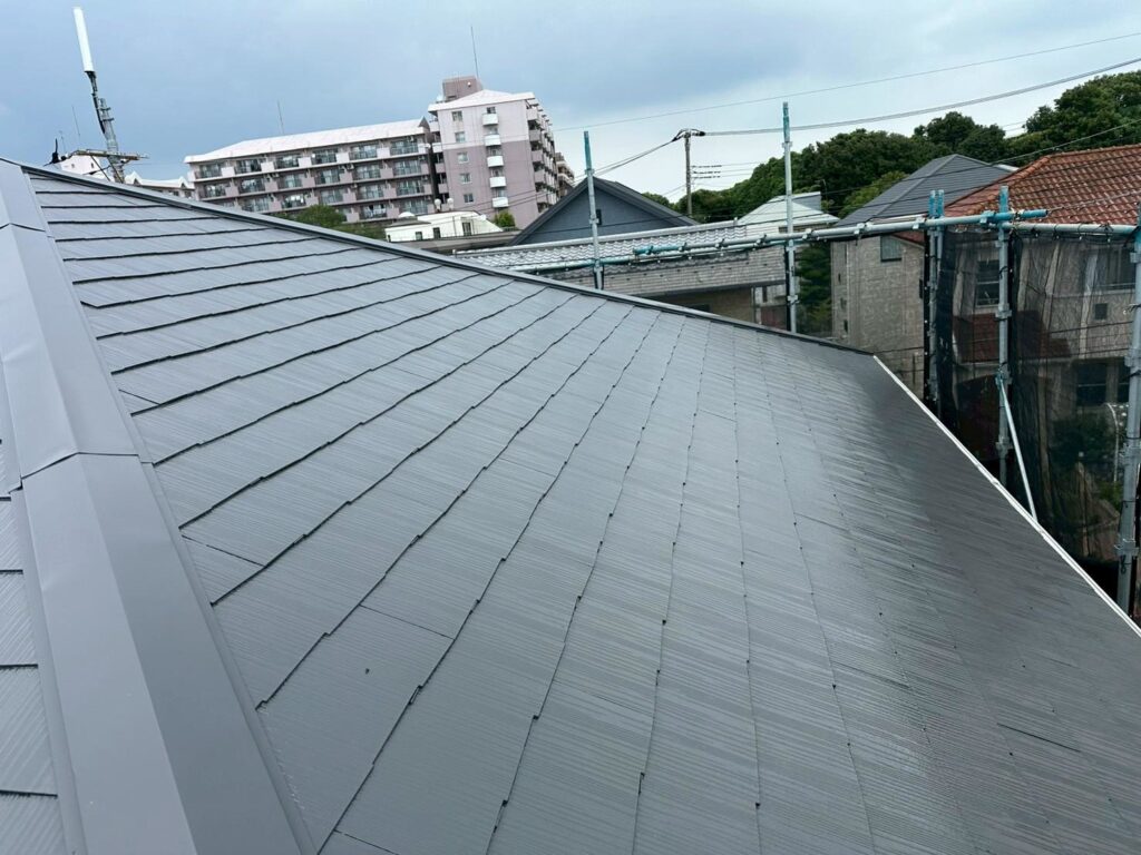 屋根塗装施工完了