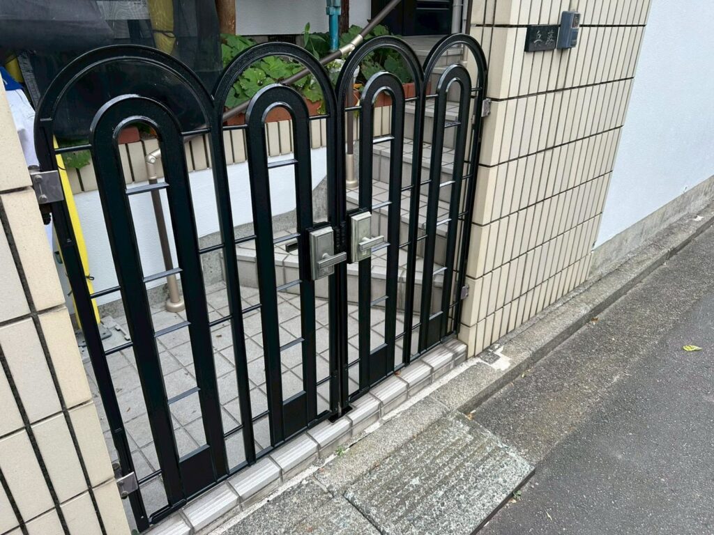 鉄部塗装施工完了