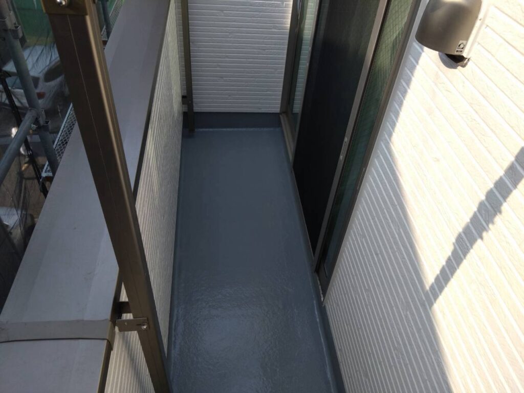 ベランダ防水施工完了