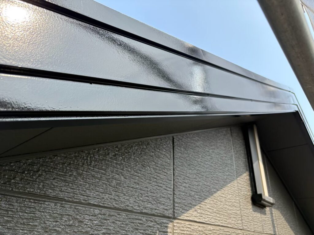 霧よけ庇塗装施工完了